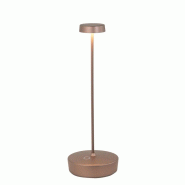 Lampe de table LED Zafferano Swap, bronze mat, rechargeable et dimmable, 2200-2700-3000K - autonomie maximale 9h - bronze 8054040728044