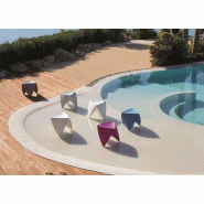 Lot de 4 tabourets - Empilable - Lounge