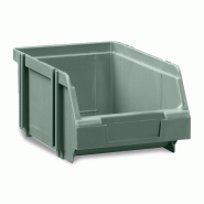 Bac à bec gerbable et verrouillable 0,95L - 163 x 108 x 76 mm - Résistant aux chocs - Coloris vert Bac à bec gerbable et verrouillable 0,95L - 163 x 108 x 76 mm - Résistant aux chocs - Coloris vert