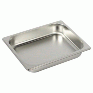 Bac Gastro Inox AISI 304 GN 1/2 Plein H. 55 mm - Gastroland - 3701666009358