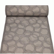 Chemin de table PV-tissu "ROYAL Collection" 24 m x 40 cm gris "Bubbles" (4 unités) PAPSTAR - gris papier 89684