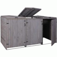 Décoshop26 - Abri de poubelles extérieur conteneurs à ordures jusqu'à 6 bacs 126x237,5x98 cm en bois certifié FSC gris anthracite 04_0005616 - gr Décoshop26 - Abri de poubelles extérieur conteneurs à ordures jusqu'à 6 bacs 126x237,5x98 cm en bois certifié FSC gris anthracite 04_0005616 - gr