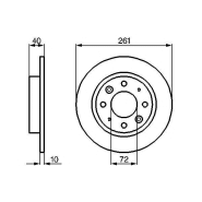 DISQUE DE FREIN BOSCH 0986479018 DISQUE DE FREIN BOSCH 0986479018