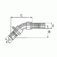 Embouts Weo Plug-in Mâle 45° - S 06 MWPI 10 45 - WPI-SWPM400410