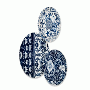 Excelsa service de table Blue Silk 18 pièces en porcelaine bleu - bleu porcelaine 69627