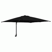Helloshop26 - Parasol de jardin inclinable design moderne 248,5 x 247,5 x 160 cm en polyester noir 02_0058656 - noir 3000240706011