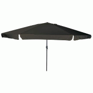 Helloshop26 - Parasol de jardin moderne pliable durable 395 x 395 x 245 cm en polyester noir 02_0058785 - noir acier 3000240773501