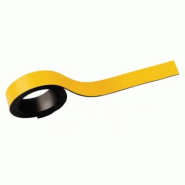 MAUL Lot de 2 bandes magnétiques colorées 1,0 x 100 cm, coloris jaune - 4002390024518
