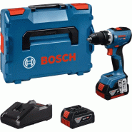Perceuse-visseuse 18v gsr 18v-65 professional + 2 batteries 5ah + chargeur rapide + coffret l-boxx - BOSCH - 06019n3203 - 867073