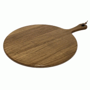 Planche ronde en acacia - Olympia - finition rustique huilée - Ø 355 x H 15 mm Planche ronde en acacia - Olympia - finition rustique huilée - Ø 355 x H 15 mm