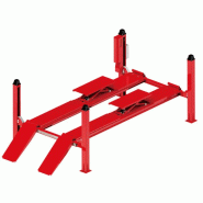 Pont élévateur hydraulique 4 colonnes 5,5t - Fonction géométrie & plateaux auxiliaires 4t MW Tools HB455U