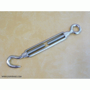 Tendeur œil-croc 8 mm inox 316 pour câble de haubanage 5 & 5,8 mm - DX Avenue DX-TEND1