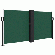 Auvent latéral rétractable vert foncé 120x1200 cm Modèle Boréal Terrasse Pro - 4004800