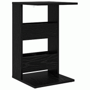 VidaXL Table d'appoint Chêne noir 40 x 35 x 60,5 cm Bois d'ingénierie Modèle Patio Zenith Prime Plus - 8000341