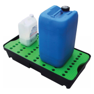 Bac de rétention en polyéthylène, rigide, résistant aux intempéries et robuste pour une utilisation intérieur ou extérieur - 35L à 200L
