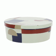 Boite carton carrée empilable "Terracotta" 33x33x10cm - par 10