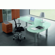 Bureau de direction X time avec convivialité en verre - Quadrifoglio. - 239, Droite