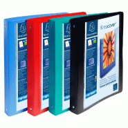 Exacompta Lot de 20 Classeur Kreacover Maxi, 4 anneaux 30mm, polypro, 1 face personnalisable, coloris assortis - matière synthétique 51229E_0