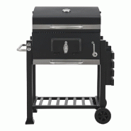 Helloshop26 - Barbecue au charbon de bois 105 x 114 x 48 cm noir 03_0009212 - 3000224565542