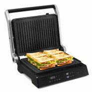 Helloshop26 - Grill multifonction électrique 35 x 30 x 14 cm 5 modes automatiques assise ergonomique design contemporain en 20_0020915 - aluminium 30_0