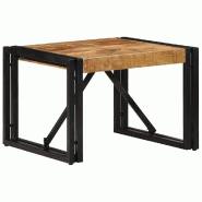 VidaXL Table basse 50x50x35 cm bois de manguier massif brut Modèle Signature Élite - 4016679