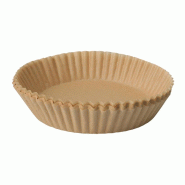 WellHome - Lot de 50 feuilles de papier sulfurisé marron pour friteuse à air chaud, Ø16 x 4,5 cm - beige papier WH16745