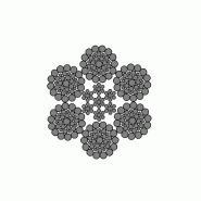 Câble galvanisé - 6 torons de 36 fils + âme métallique acier galvanisé