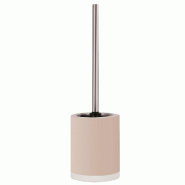 MSV - Collection Cagliari, porte-brosse WC avec brosse en céramique, beige - beige céramique MS3027