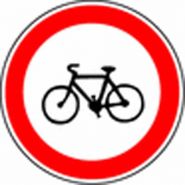 Panneau de signalisation - interdit aux bicyclettes