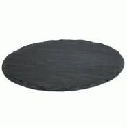 Plateau rond "Ardoise" Ø30x0,5cm - par 8