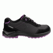 Safety Jogger - Chaussures de sécurité basses pour femmes à talon bas antidérapantes et antistatiques ORGANIC noir et violet S1P Noir / Violet Tai