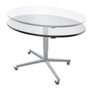 Bureau assis-debout pour enseignant EWL.1 - Réglable en hauteur et mobile