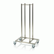 Chariot d'empilage pour plateaux roulants porte-bacs 600 x 400
