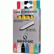Craie de marquage boîte avec 12 un.En jaune sans emballage papier 12 pièces/boîte SOPPEC Craie de marquage boîte avec 12 un.En jaune sans emballage papier 12 pièces/boîte SOPPEC