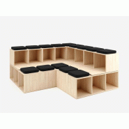 Estrade reconfigurable Oxo A4 Nowystyl avec coussins