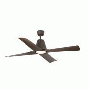 Faro barcelona Ventilateur de plafond DC Ø130 cm marron en acier, 4 pales, LED 16 W 3000 K, FARO - blanc acier 1343349016
