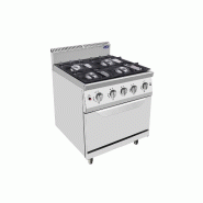 Feux vifs sur four gaz 4 feux et 1 four P 700 AT7G4BO-2 Atosa