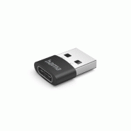 Hama 00201532 Adaptateur de câble USB C USB A Noir - noir 00201532