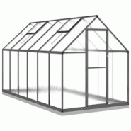 Helloshop26 - Serre tente abri plante fleur légumes avec cadre de base 334 x 169 x 202 cm aluminium anthracite 02_0044503 - 3000220182231 Helloshop26 - Serre tente abri plante fleur légumes avec cadre de base 334 x 169 x 202 cm aluminium anthracite 02_0044503 - 3000220182231