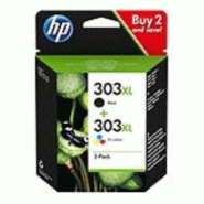 HP 303XL Pack 2 Cartouches Noir et couleurs 3YN10AE - multicolore 4194