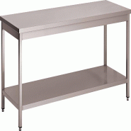 ITALCONCEPT L2G Table Inox 304 Demontable Centrale Avec Etagere, 850 x 600 x 1600mm - 3616350022349