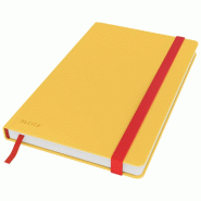 LEITZ Lot de 5 Carnet Cosy A5, 160p./80 feuilles 100 g/m², ligné, couv. Rigide jaune - jaune 44810019