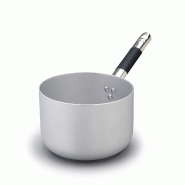 Pentole Agnelli, Casserole haute en aluminium 3 mm pour induction, 1 manche, 20 cm, ALMC105PIC20 - aluminium ALMC105PIC20