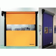 Porte rapide / à enroulement / en plastique / utilisation intérieure / 5500 x 11000 mm