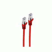 Shiverpeaks Câble patch plat BASIC-S U/FTP, Cat. 6A, 1,00 m - rouge 4017538060297