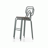 Lot de 4 tabourets en métal Pepper Corbetta - design atypique - polyvalent et minimaliste Lot de 4 tabourets en métal Pepper Corbetta - design atypique - polyvalent et minimaliste
