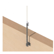 Supports d'antenne omni - fixation murale - Tube Ø48 H500 - Compact et installation simple Supports d'antenne omni - fixation murale - Tube Ø48 H500 - Compact et installation simple