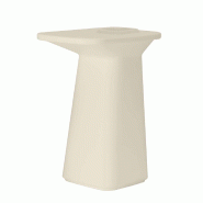 Table haute design in & out NOMA - crème