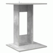 VidaXL Table d'appoint Gris béton 45 x 40 x 62,5 cm Bois d'ingénierie Modèle Jardin Eclipse Prime - 8000351