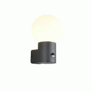 Applique murale extérieure avec détecteur de mouvement anthracite E27 IP44 - Trio - Mures - gris 4017807687200